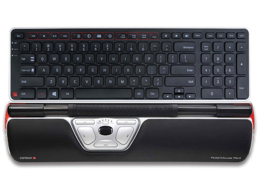 ULTIMATE ROLLERMOUSE RED WIRED BUNDLE - RM-RED + BALANCE-WIRED KB - (BUNDLE-RED-WIRED-US)