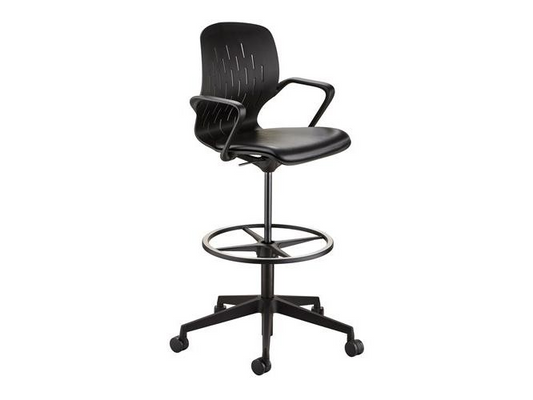 SAFCO SHELL EXT HGT TASK CHAIR BLACK