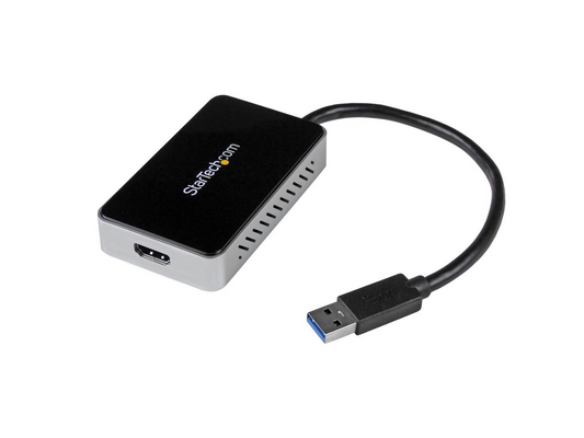 StarTech.com USB 3.0 to HDMI & DVI Adapter with 1x USB Port - External Video & Graphics Card Adapter - Dual Monitor Hub - Supports Windows (USB32HDEH) - docking station - USB 3.0 - HDMI - TAA Compliant